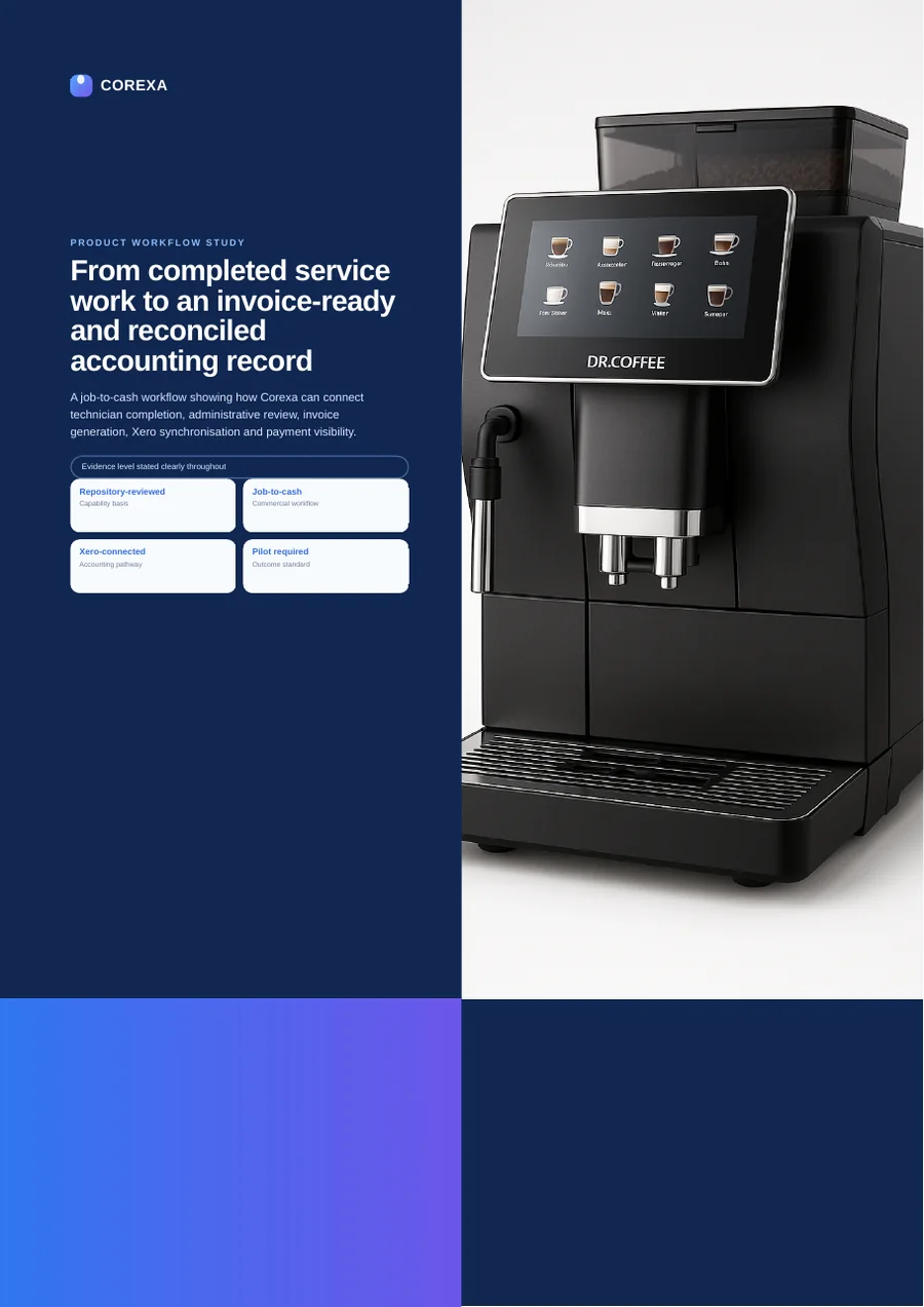 Cover of From completed service work to an invoice-ready and reconciled accounting record
