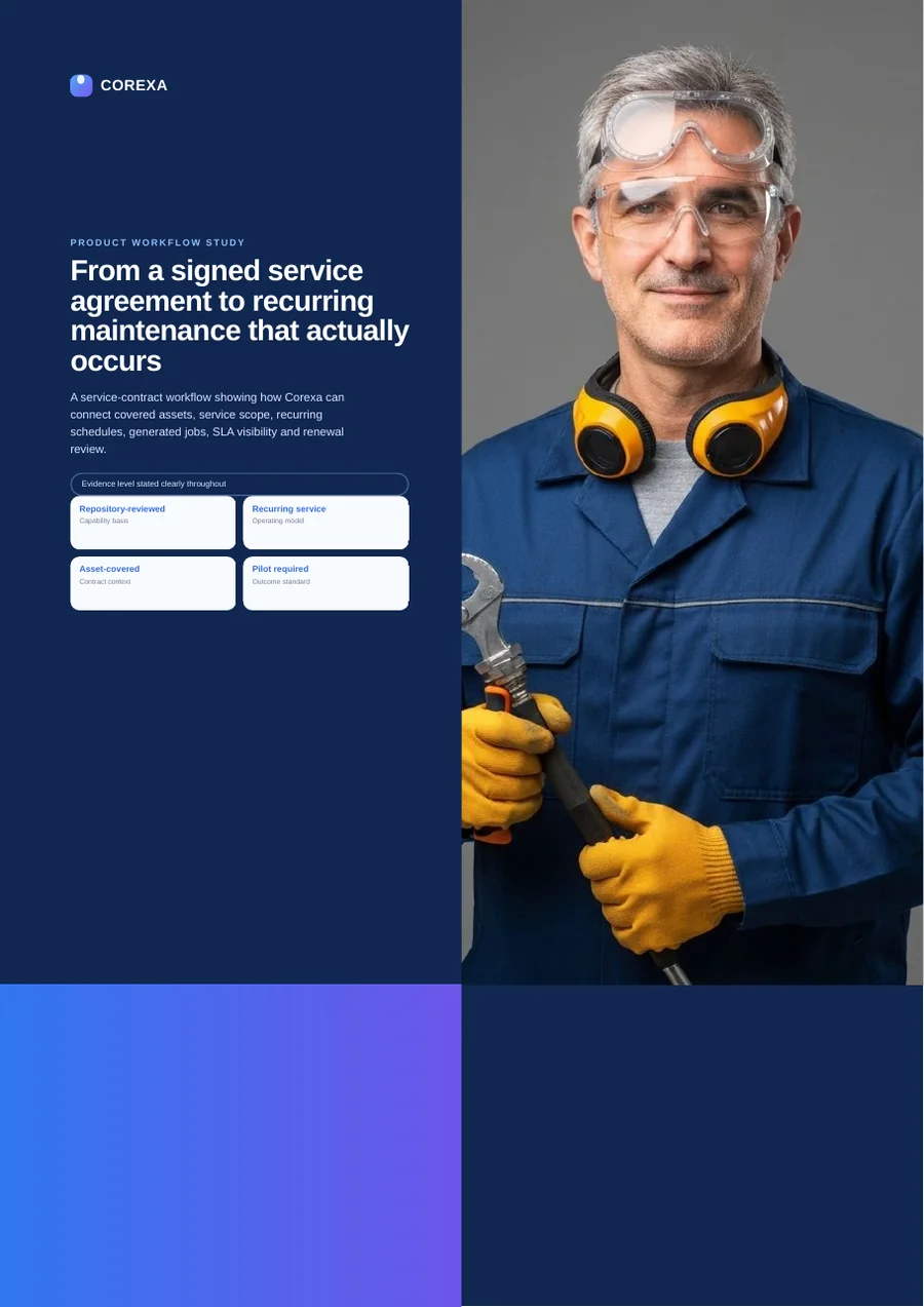 Cover of From a signed service agreement to recurring maintenance that actually occurs
