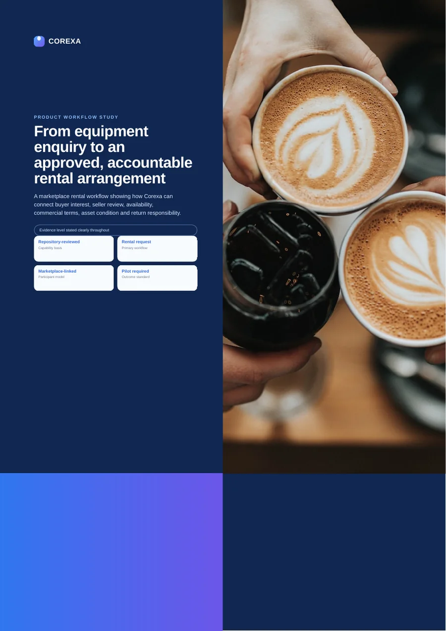 Cover of From equipment enquiry to an approved, accountable rental arrangement
