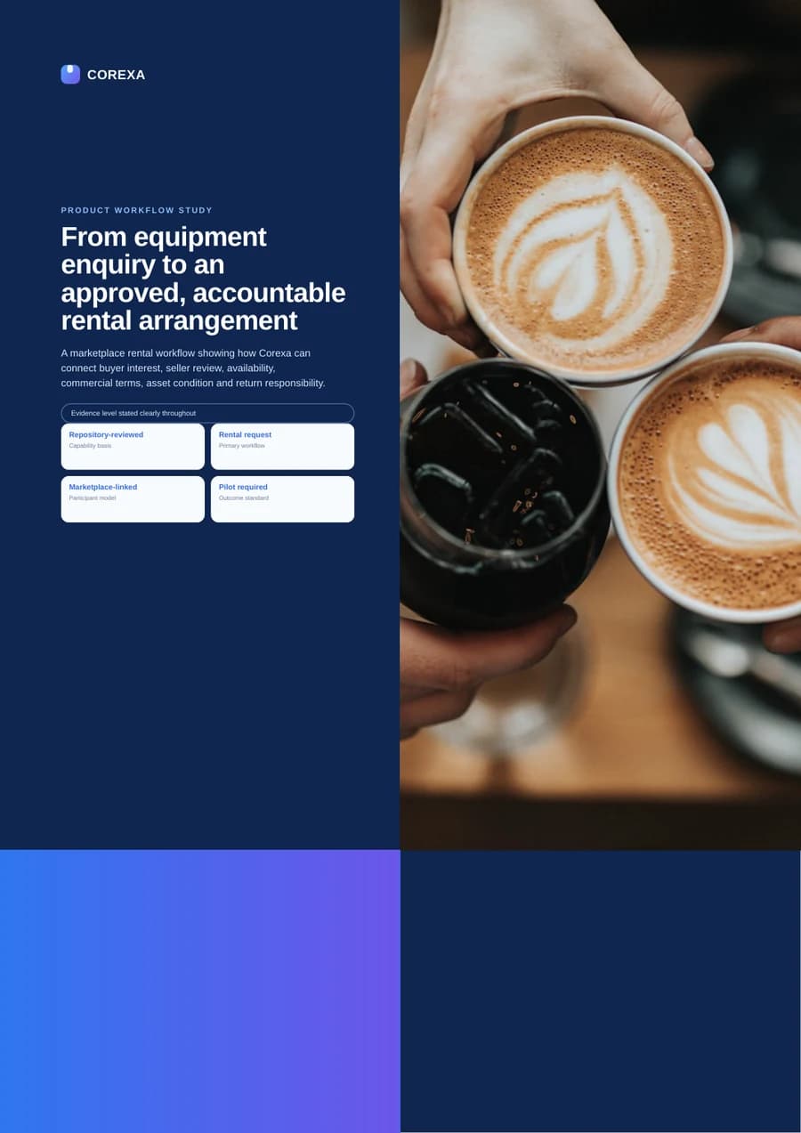 Cover of From equipment enquiry to an approved, accountable rental arrangement