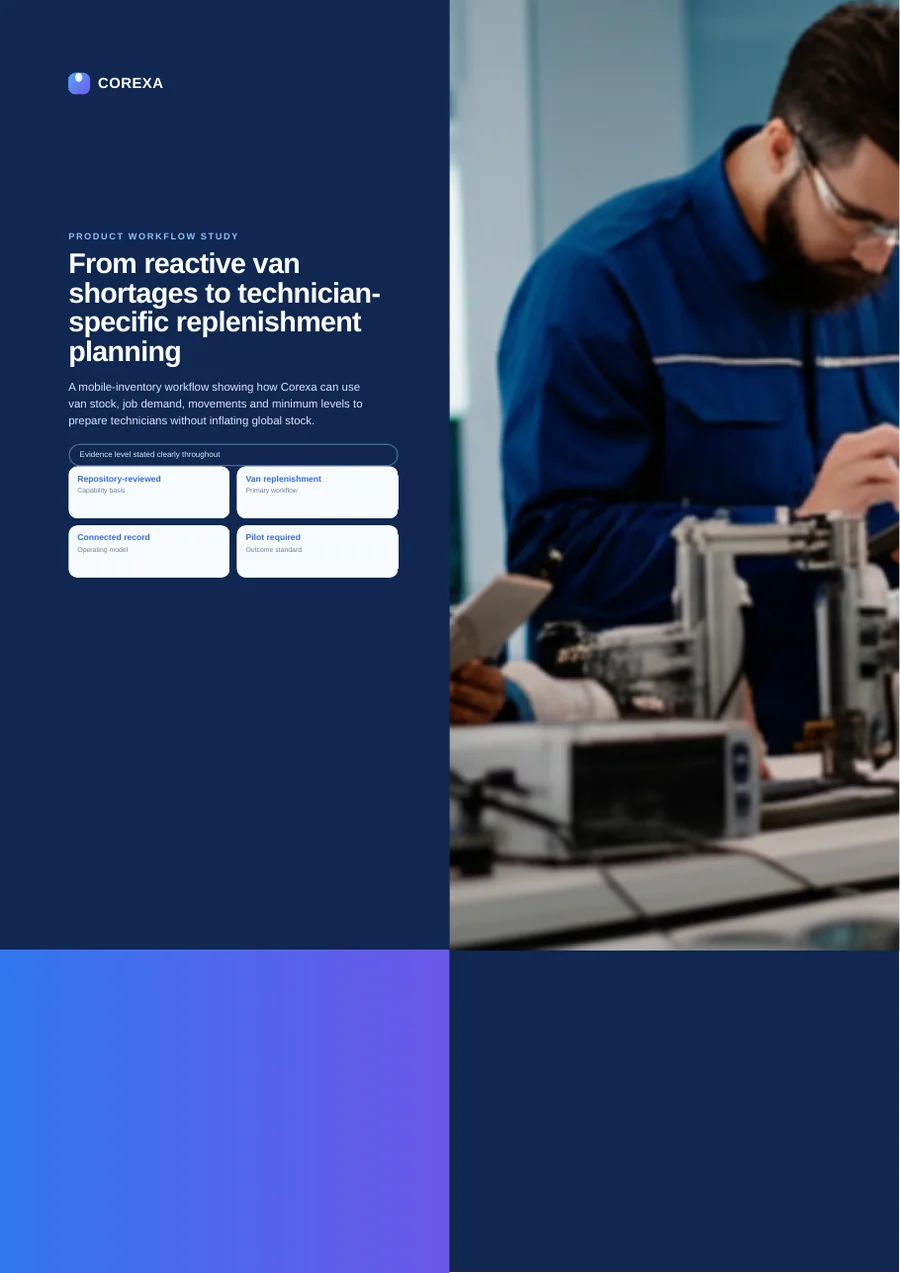 Cover of From reactive van shortages to technician-specific replenishment planning