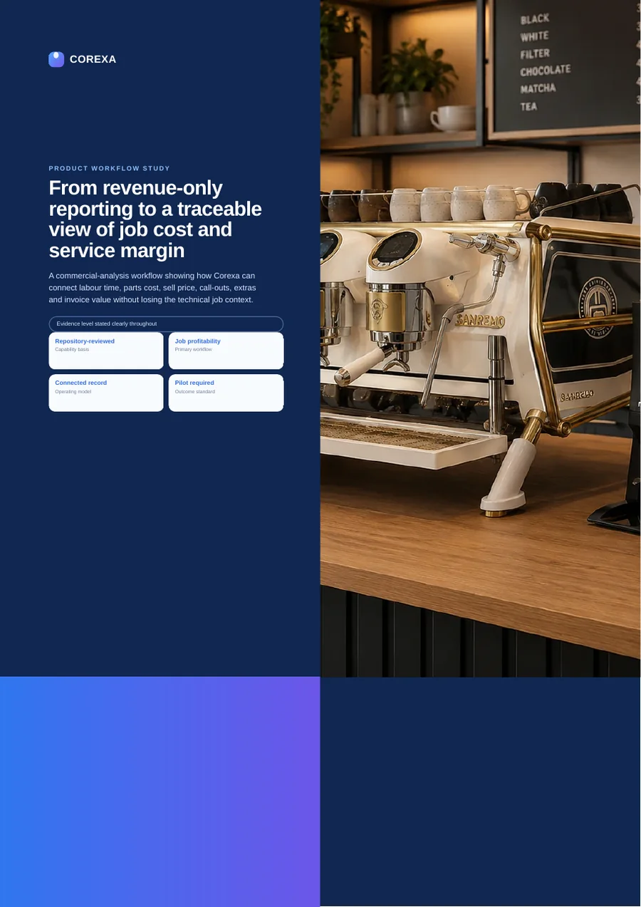 Cover of From revenue-only reporting to a traceable view of job cost and service margin