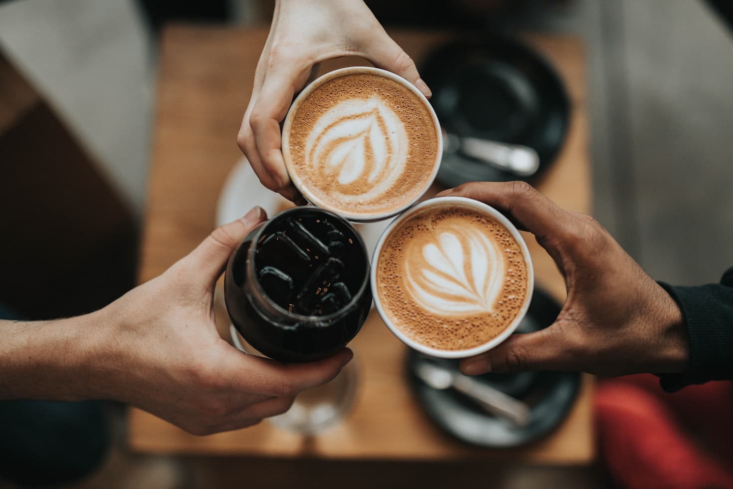 Coffee equipment in a professional café environment